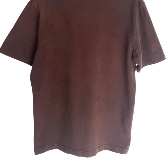 Men's Brown Original Penguin MCM Retro Patterned Polo Shirt - Medium - Picture 9 of 12